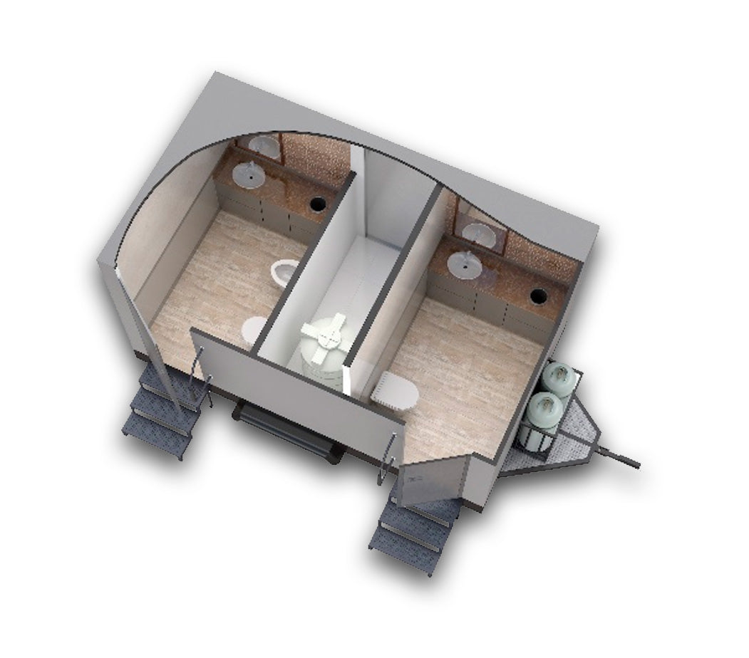RESTROOMS 2 STATIONS